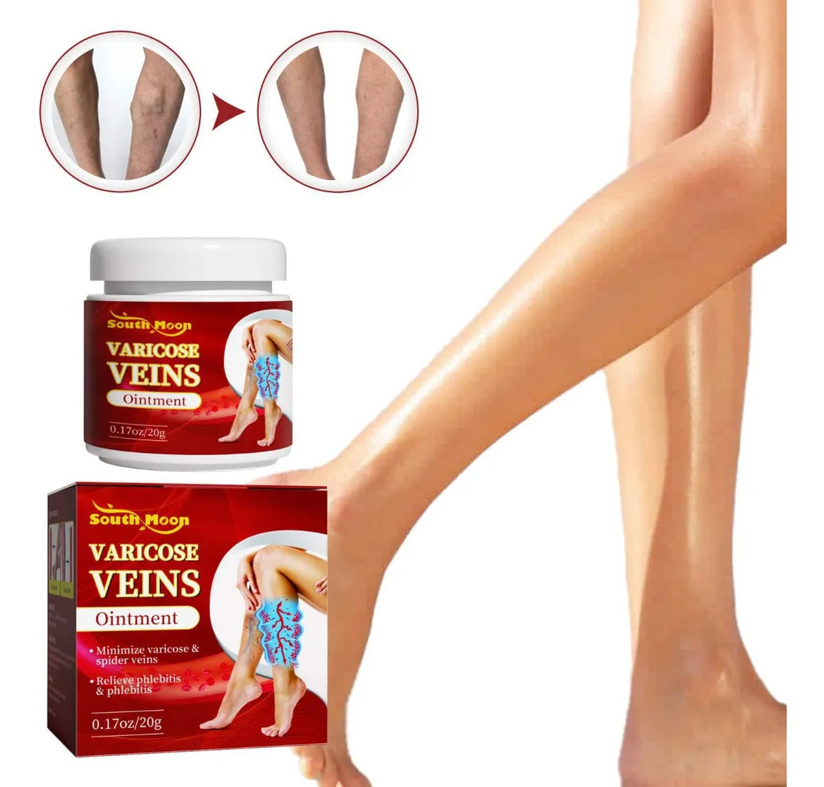 South Moon – Crema Refrescante para Piernas Cansadas