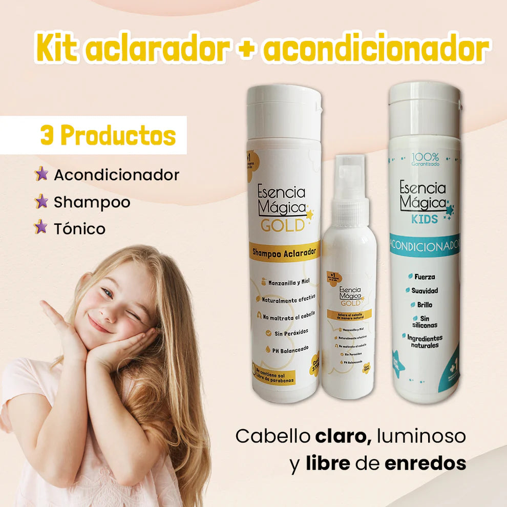 Kit Aclarador Acondicionador Esenciam